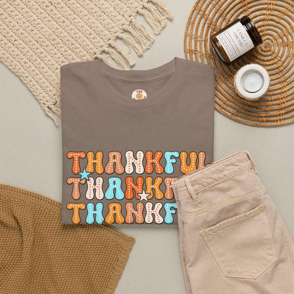Thankful Retro Stack T-Shirt