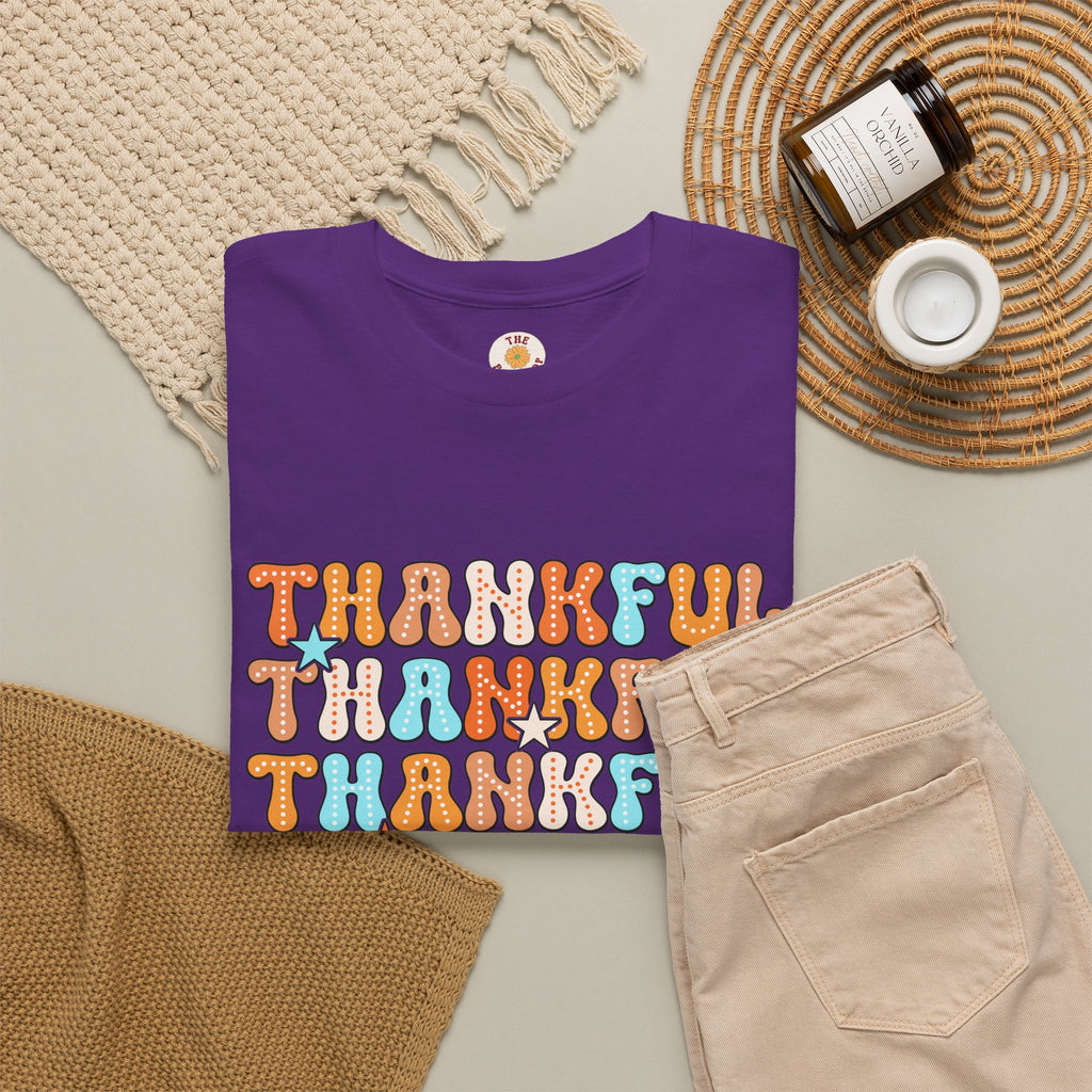 Thankful Retro Stack T-Shirt