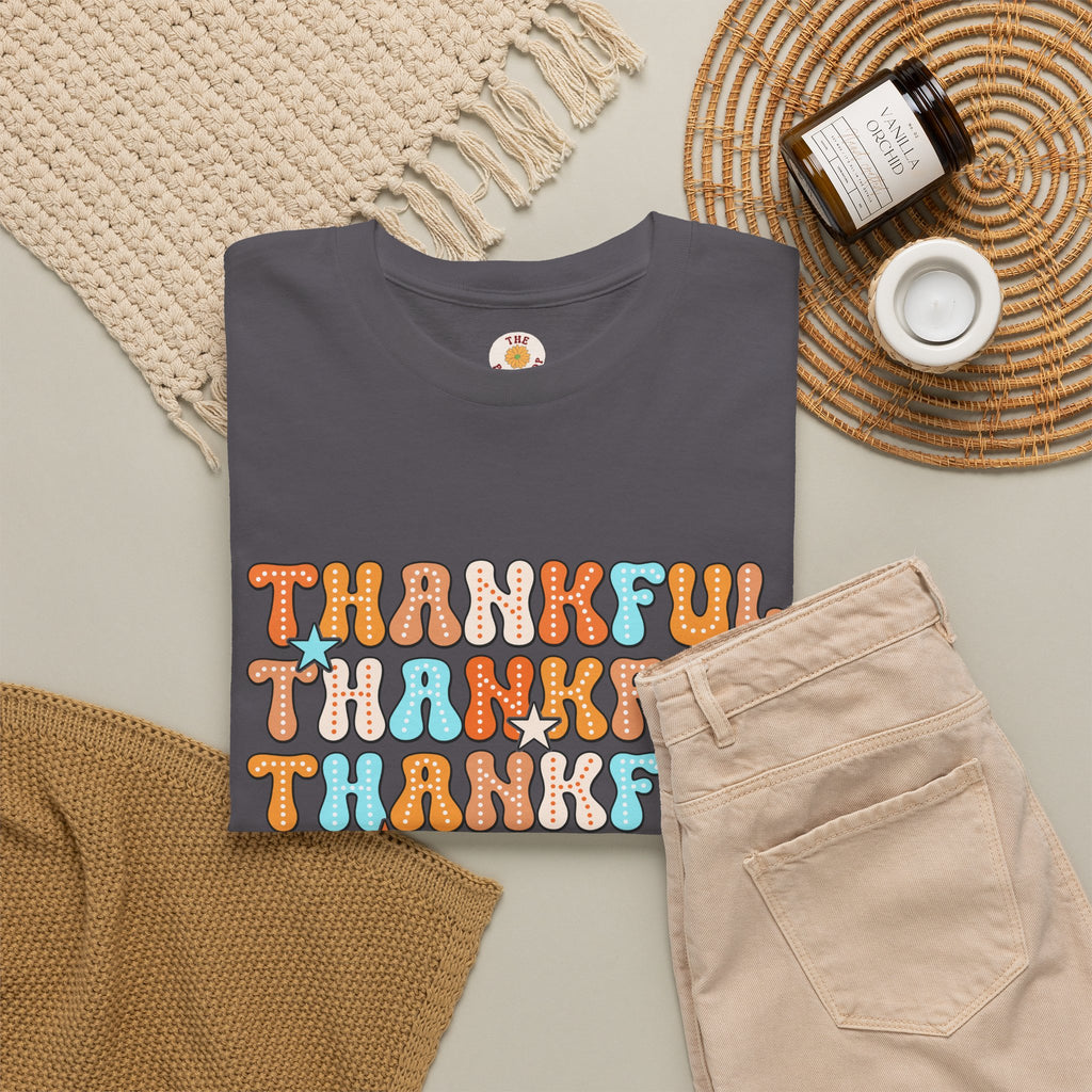 Thankful Retro Stack T-Shirt