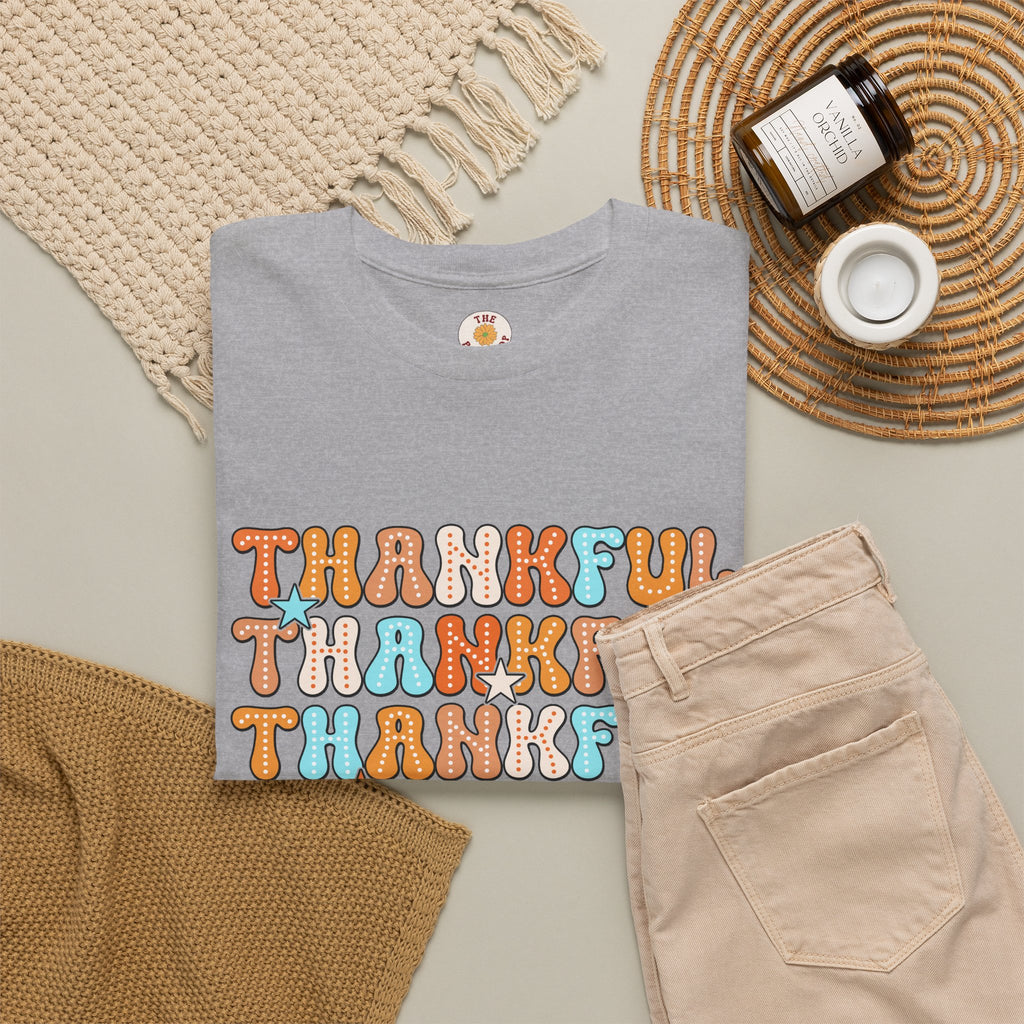 Thankful Retro Stack T-Shirt