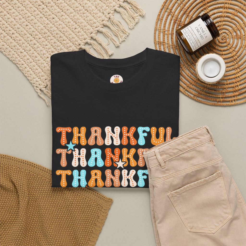 Thankful Retro Stack T-Shirt
