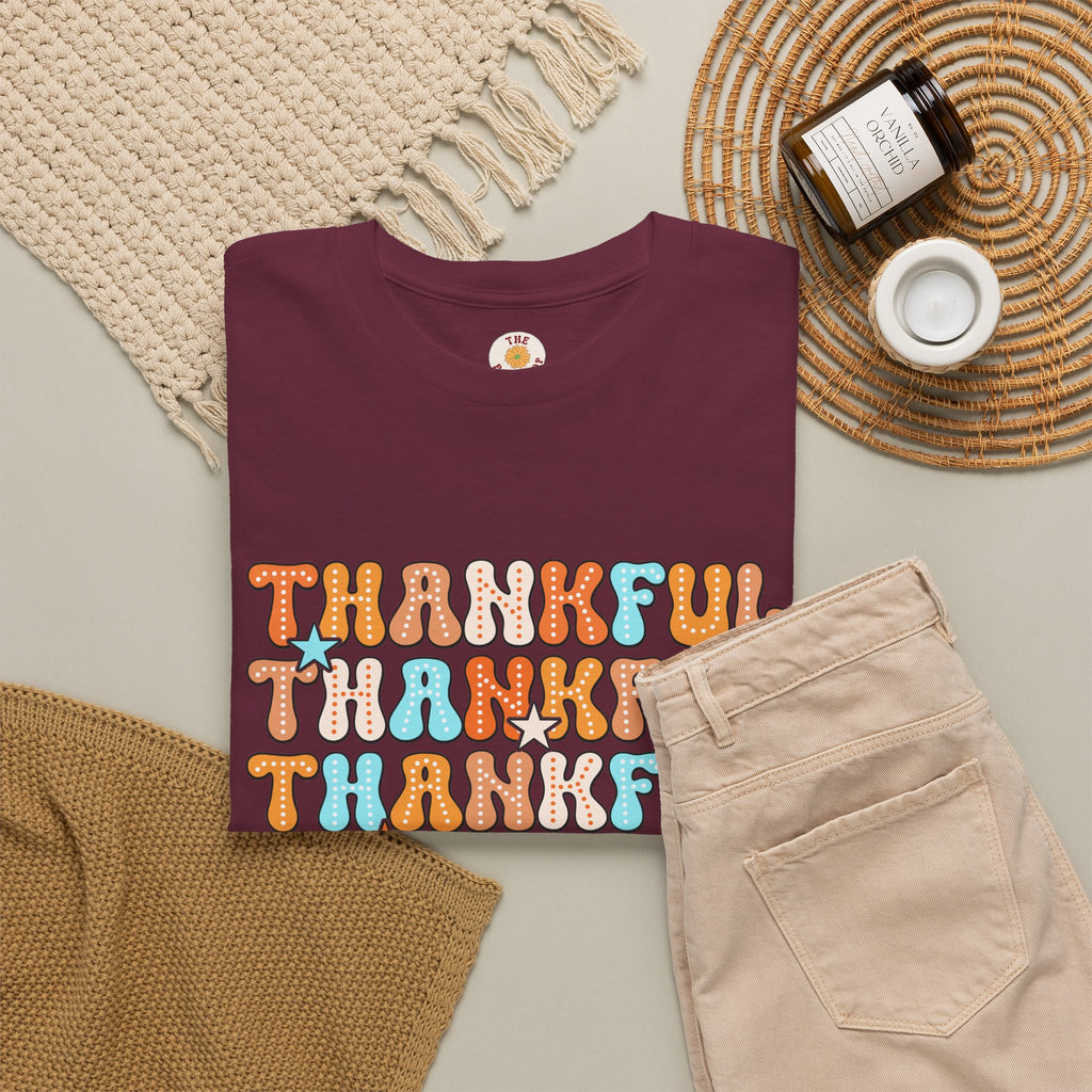 Thankful Retro Stack T-Shirt
